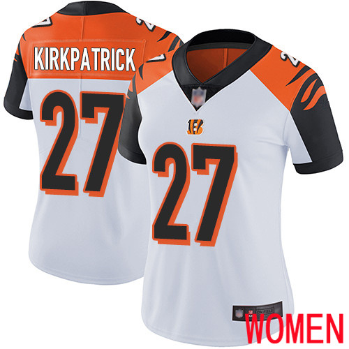 Cincinnati Bengals Limited White Women Dre Kirkpatrick Road Jersey NFL Footballl #27 Vapor Untouchable->women nfl jersey->Women Jersey